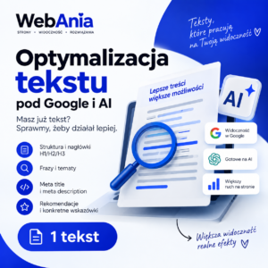 Optymalizacja tekstu pod Google i AI